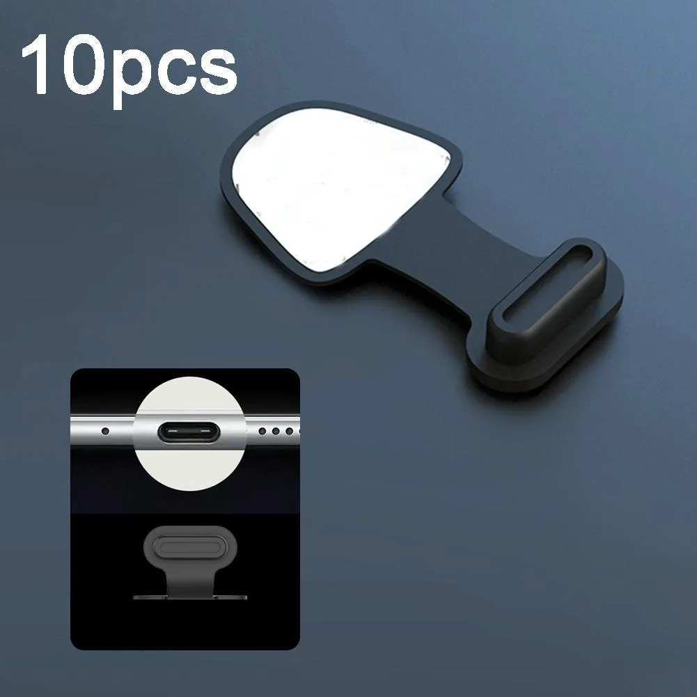 10-Pack Silicone Anti-Dust Plugs For Mobile Charging Ports