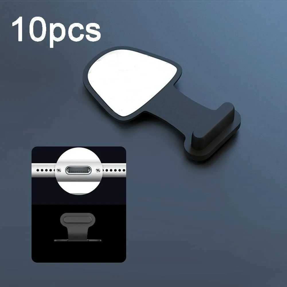 10-Pack Silicone Anti-Dust Plugs For Mobile Charging Ports