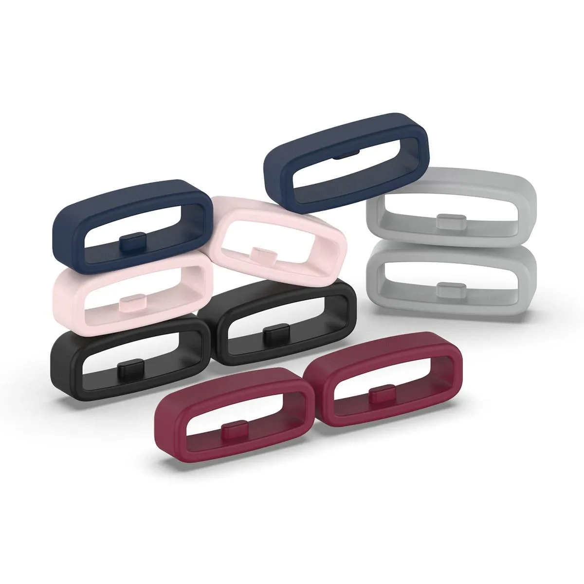 10-pack Universal Watch Band Safety Buckles - Silicone Rings