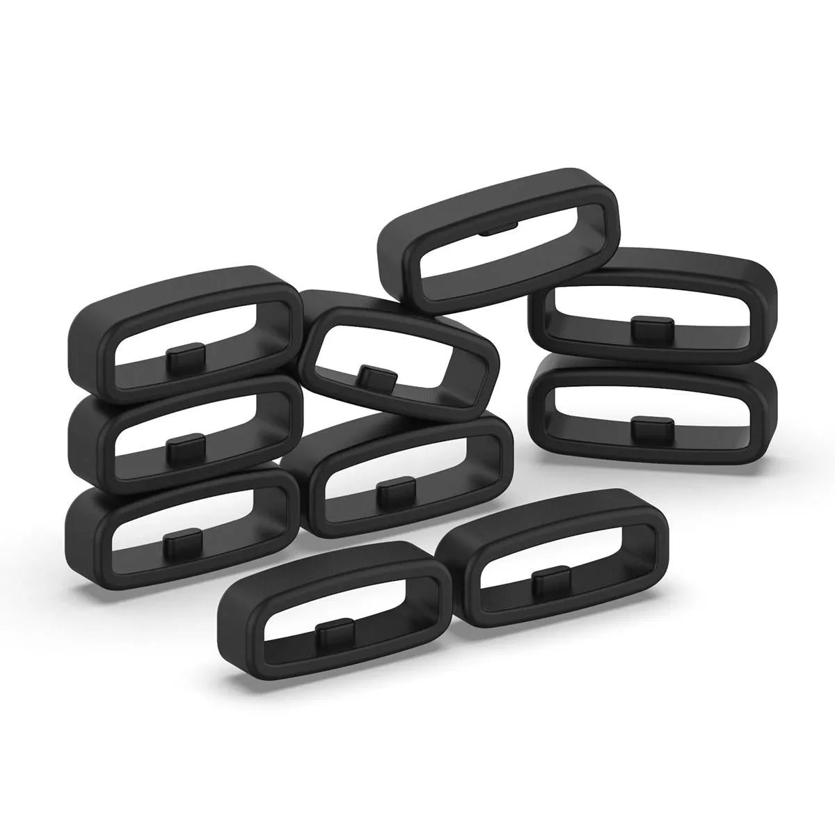 10-pack Universal Watch Band Safety Buckles - Silicone Rings