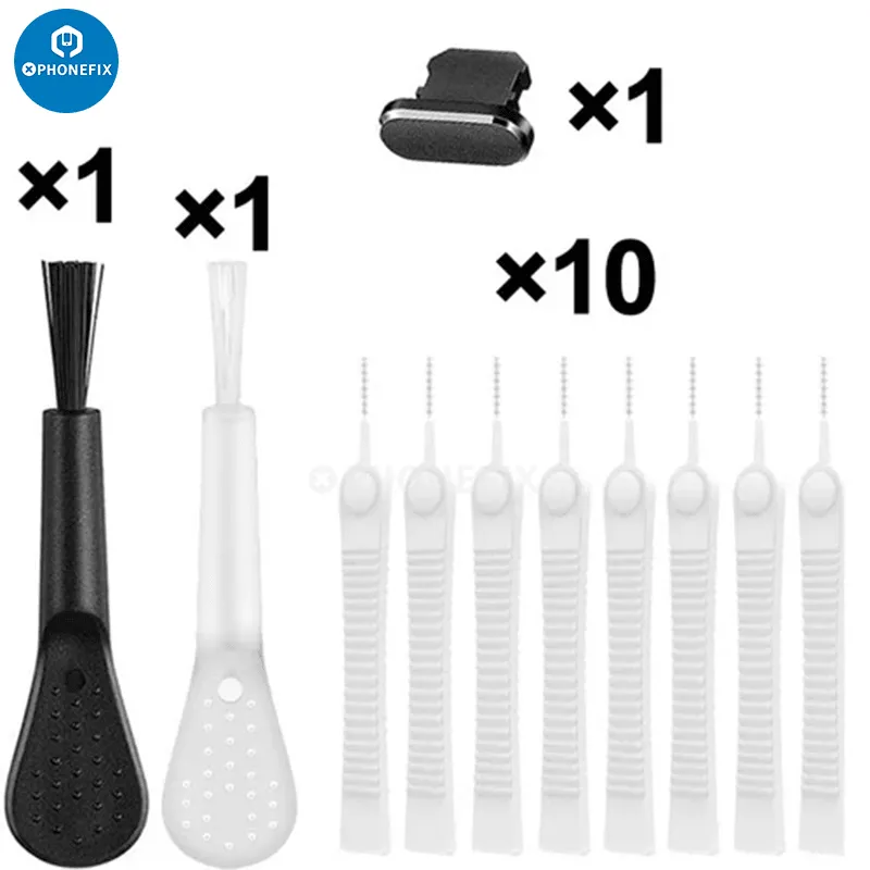13 in 1 Phone Charging Port Dust Plug PC Keyboard Cleaning Tool Kit
