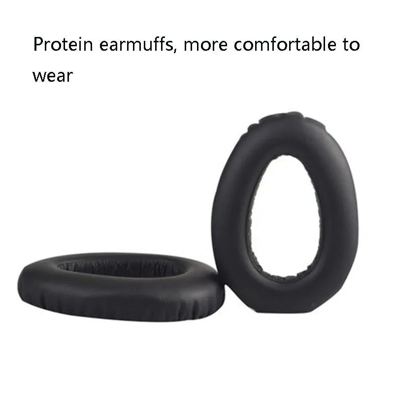 2-pack Headphone Sponge Covers for Sennheiser Pxc550 / Mb660 - Black