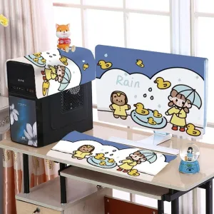 22 Desktop Computer LCD Monitor Dust-proof Cover | Cloth Material | Little Yellow Duck
