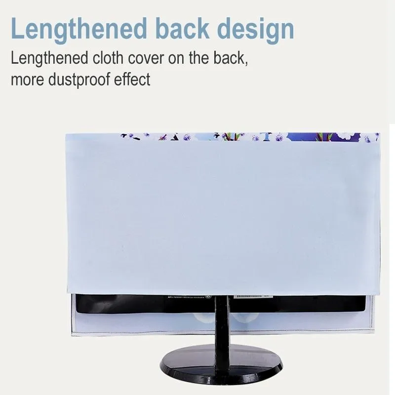 22" Desktop Computer LCD Monitor Dust-Proof Cover | Cloth Material | Lovers Swan