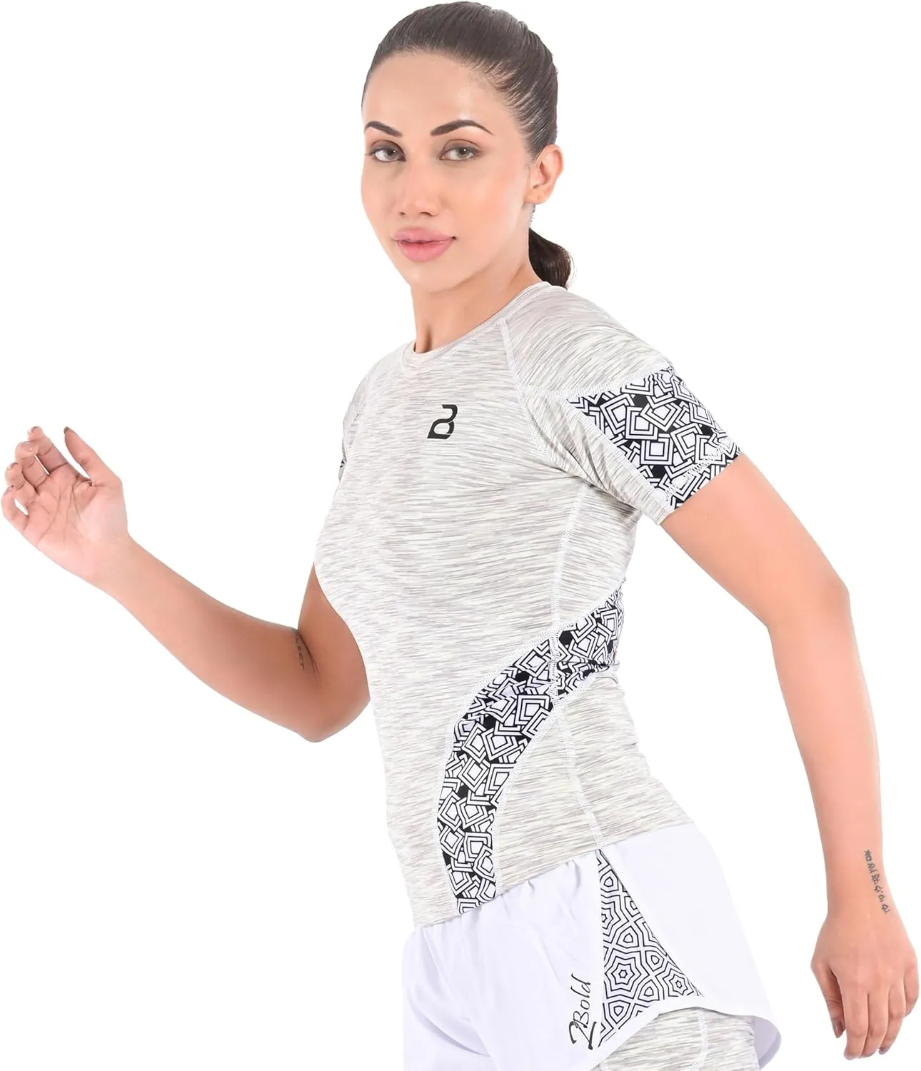 2BOLD Womens Rash Guard Compression Shirts, UPF 50  Athletic, Hiking, Swim Shirt, Yoga, MMA, Quick Dry Rash Guard for Womens