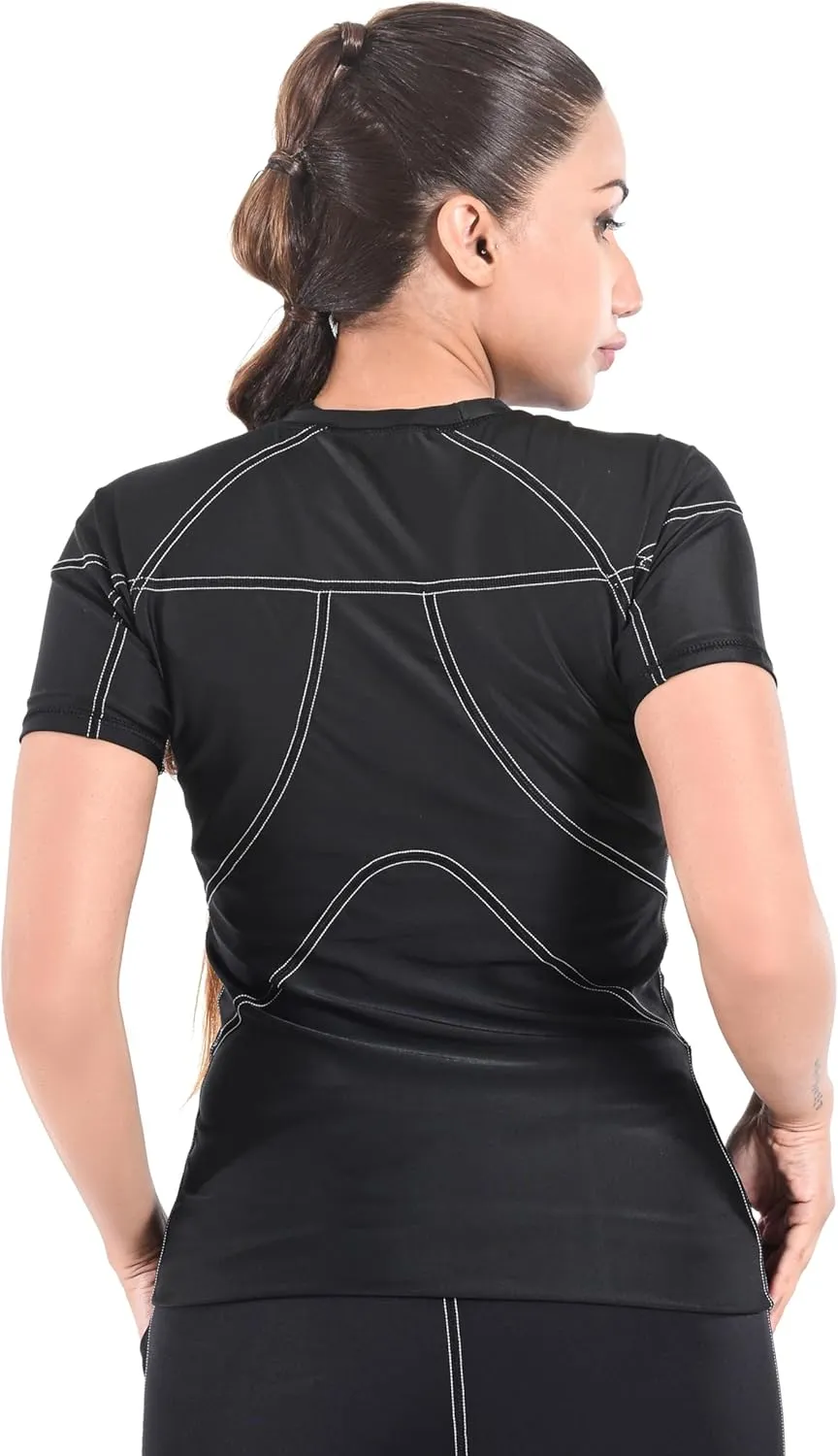 2BOLD Womens Rash Guard Compression Shirts, UPF 50  Athletic, Hiking, Swim Shirt, Yoga, MMA, Quick Dry Rash Guard for Womens
