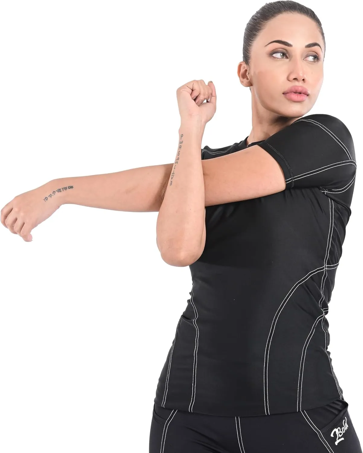 2BOLD Womens Rash Guard Compression Shirts, UPF 50  Athletic, Hiking, Swim Shirt, Yoga, MMA, Quick Dry Rash Guard for Womens