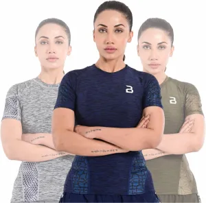 2BOLD Womens Rash Guard Compression Shirts, UPF 50  Athletic, Hiking, Swim Shirt, Yoga, MMA, Quick Dry Rash Guard for Womens
