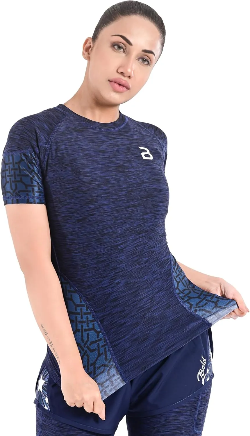 2BOLD Womens Rash Guard Compression Shirts, UPF 50  Athletic, Hiking, Swim Shirt, Yoga, MMA, Quick Dry Rash Guard for Womens
