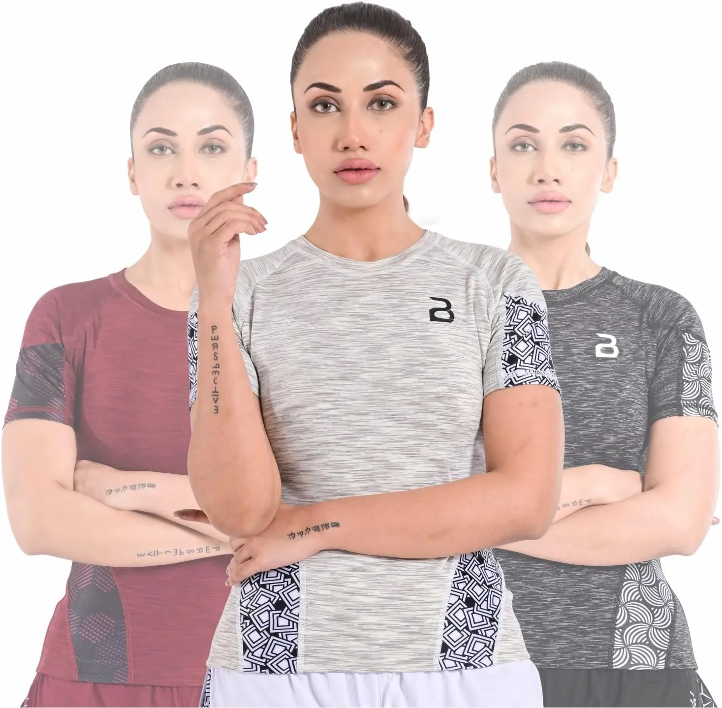 2BOLD Womens Rash Guard Compression Shirts, UPF 50  Athletic, Hiking, Swim Shirt, Yoga, MMA, Quick Dry Rash Guard for Womens