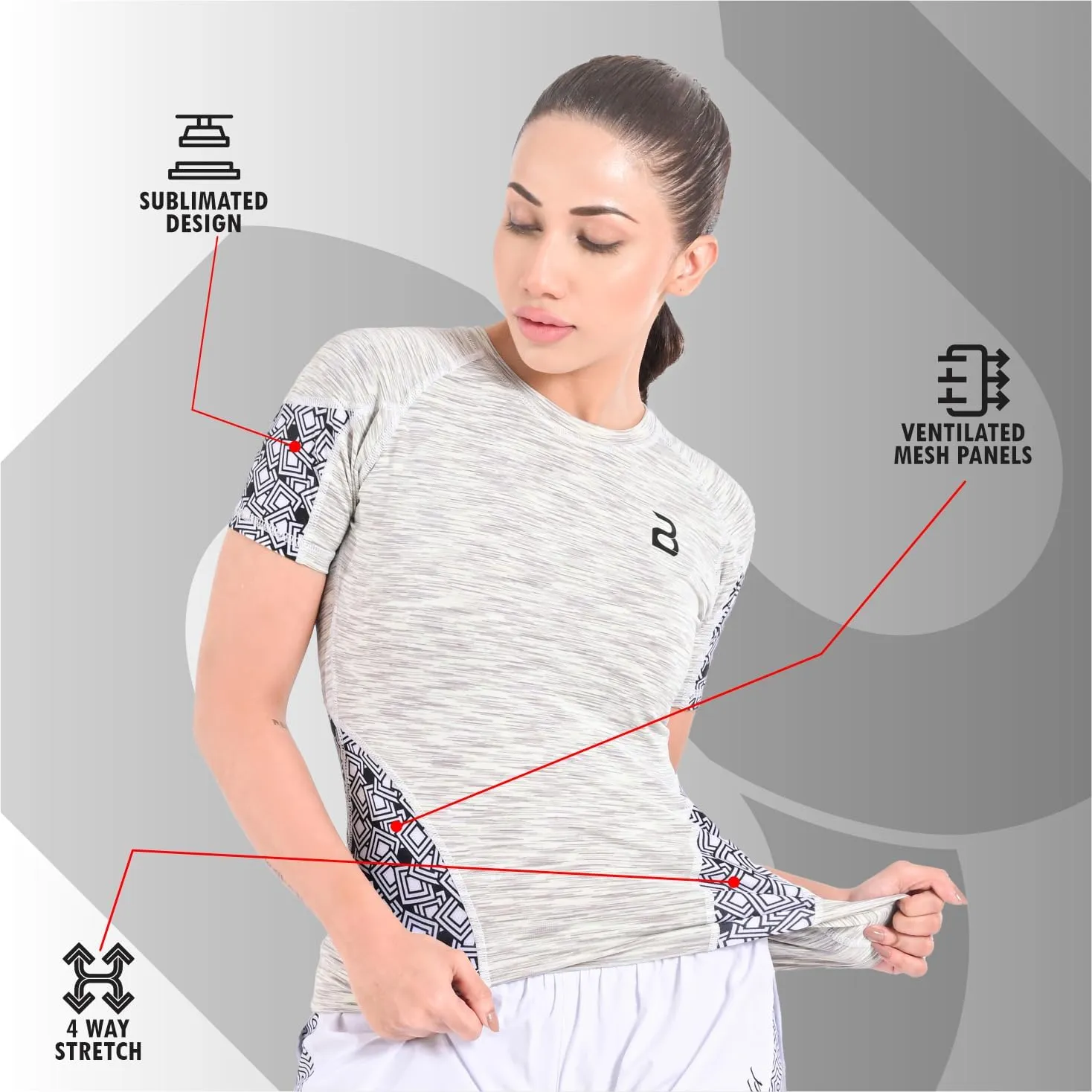 2BOLD Womens Rash Guard Compression Shirts, UPF 50  Athletic, Hiking, Swim Shirt, Yoga, MMA, Quick Dry Rash Guard for Womens