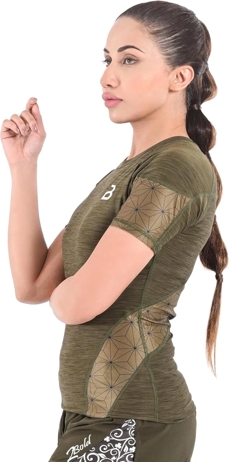 2BOLD Womens Rash Guard Compression Shirts, UPF 50  Athletic, Hiking, Swim Shirt, Yoga, MMA, Quick Dry Rash Guard for Womens