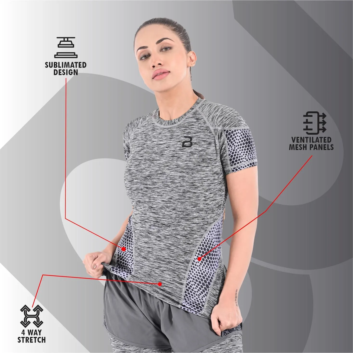 2BOLD Womens Rash Guard Compression Shirts, UPF 50  Athletic, Hiking, Swim Shirt, Yoga, MMA, Quick Dry Rash Guard for Womens