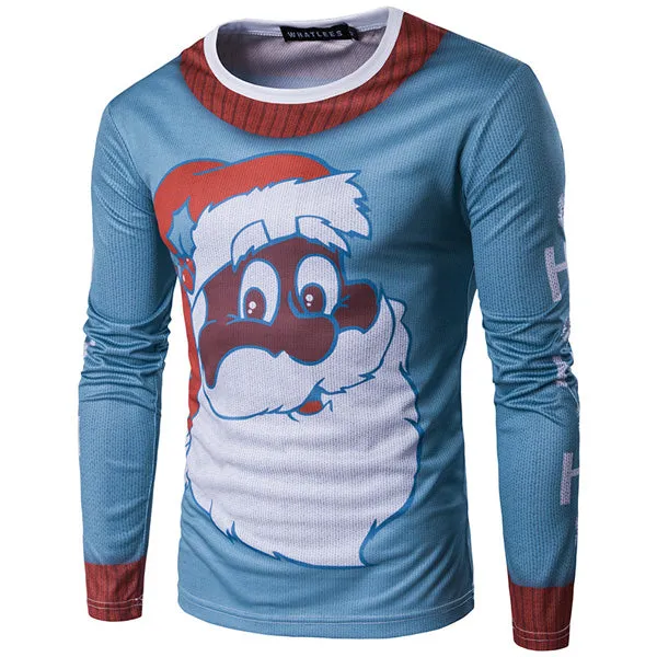 3D-Print Classic Christmas Long-Sleeved T-Shirt (19 Varieties)