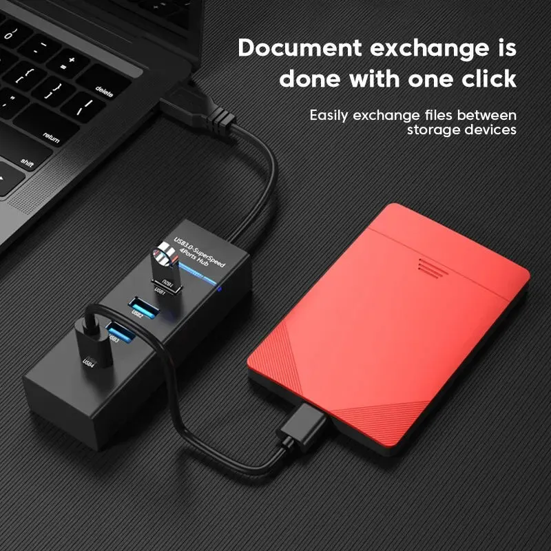 4 Port Usb Hub for High Speed Pc Connectivity