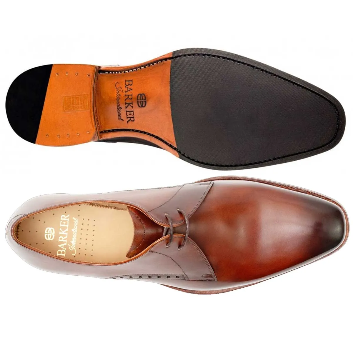 40% OFF BARKER Oscar Shoes - Mens - Brown Hand Patina - Size: UK 9