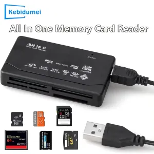 480Mbps All In One Memory Card Reader USB 2.0 External Cardreader SD SDHC Mini Micro M2 MMC XD CF Reader For MP3 Digital Camera