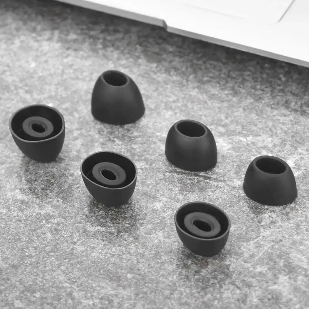 6pcs Silicone Oval Mouth Ear Tips for Edifier W300bt Plus Headphones
