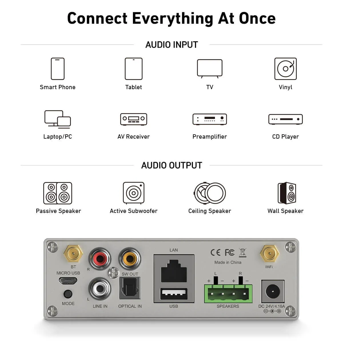 A50  50W x 2 Streaming Amplifier