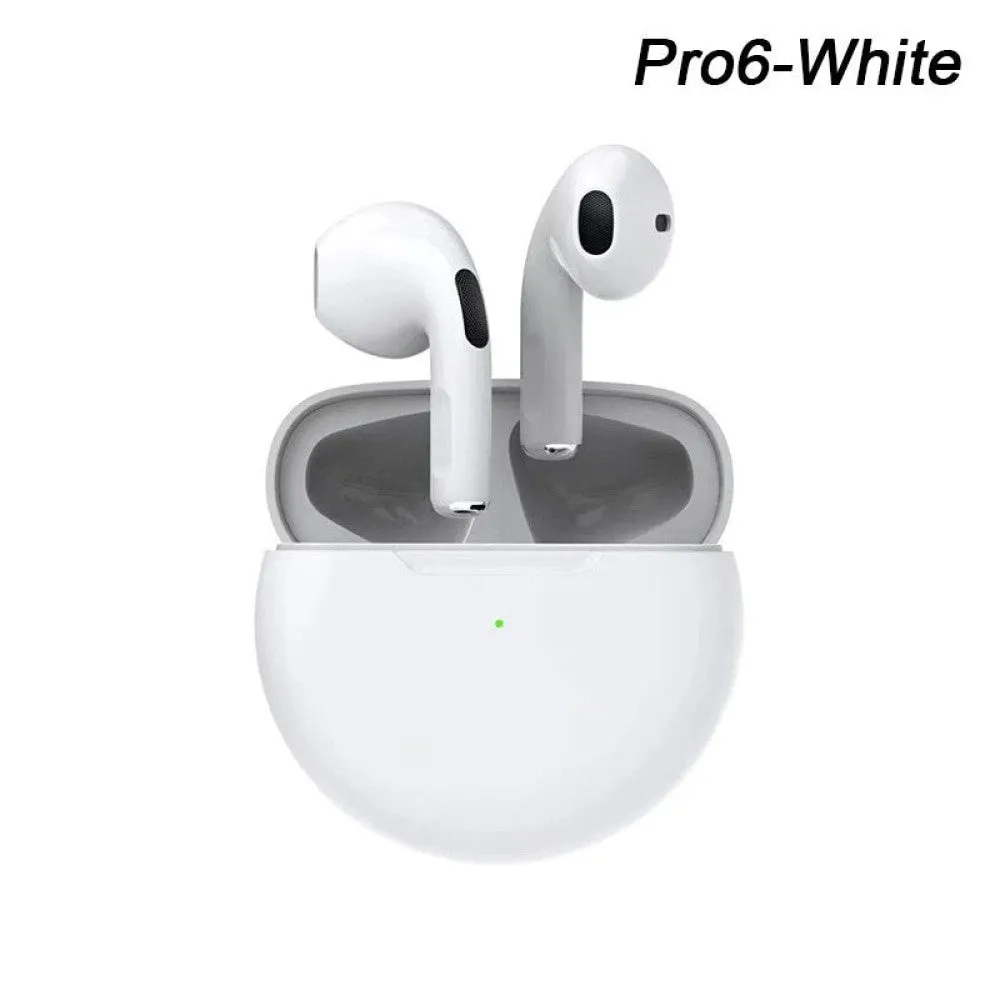 Air Pro 6 Tws Wireless Bluetooth Earphones Headphones Mini Earpone Headset for Xiaomi Android Apple Iphone Earbuds