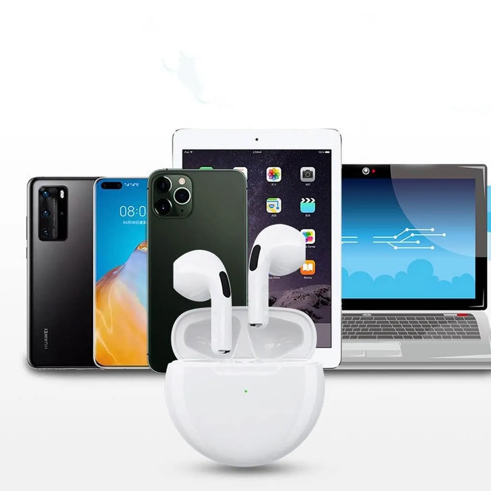 Air Pro 6 Tws Wireless Bluetooth Earphones Headphones Mini Earpone Headset for Xiaomi Android Apple Iphone Earbuds