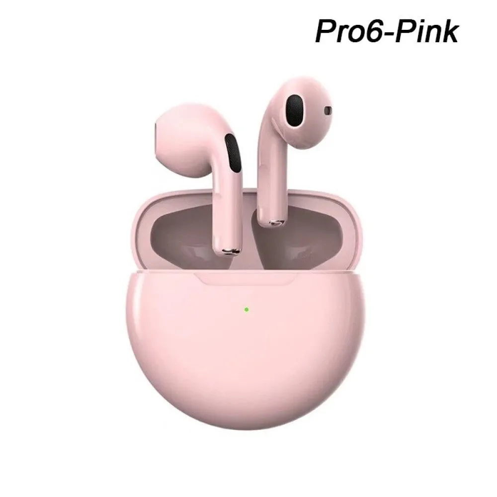 Air Pro 6 Tws Wireless Bluetooth Earphones Headphones Mini Earpone Headset for Xiaomi Android Apple Iphone Earbuds