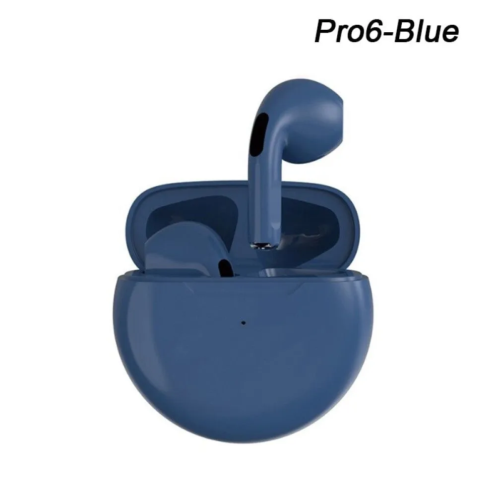 Air Pro 6 Tws Wireless Bluetooth Earphones Headphones Mini Earpone Headset for Xiaomi Android Apple Iphone Earbuds