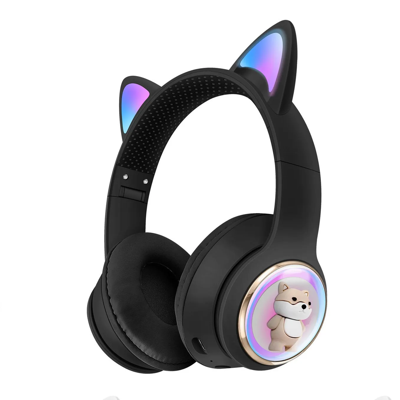 AKZ-51 Bluetooth Earphones  Foldable, Long Battery Life & Cute Cartoon Design