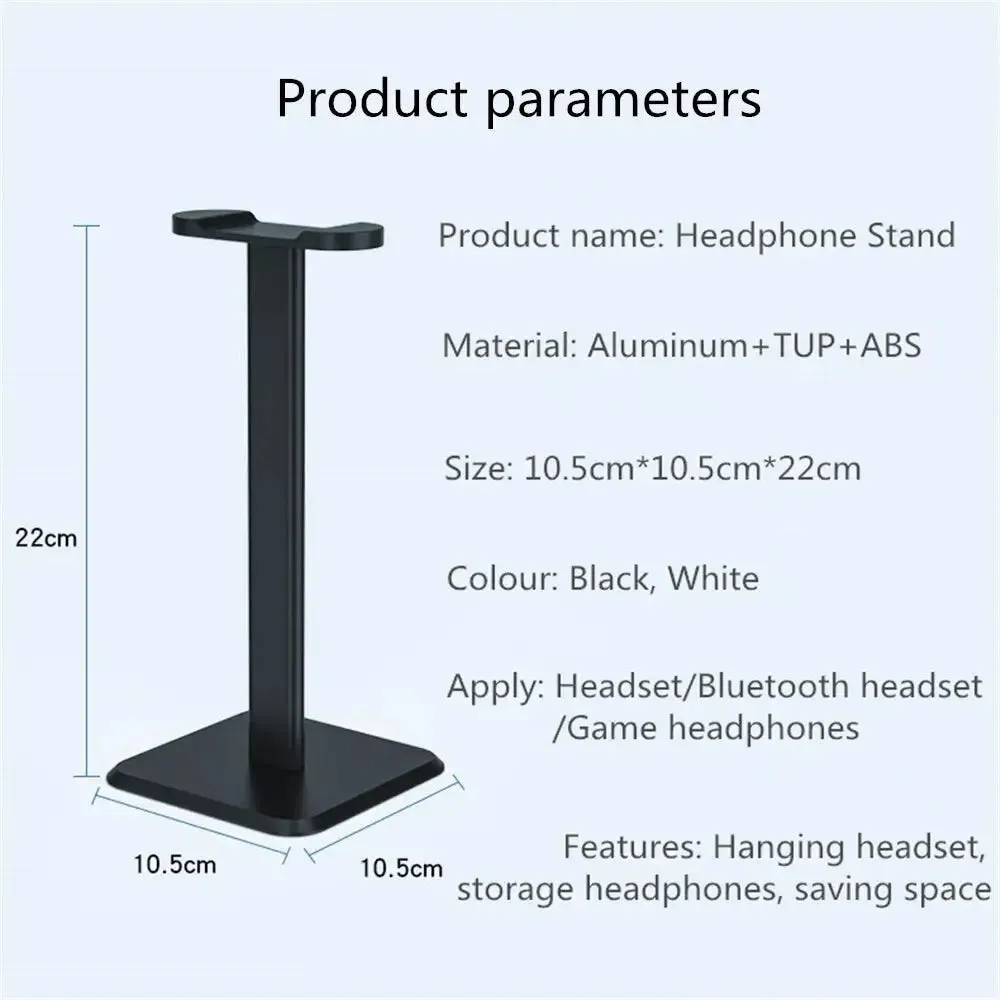 Aluminum Anti-slip Base Supporting Bar for All Size of Headphones
