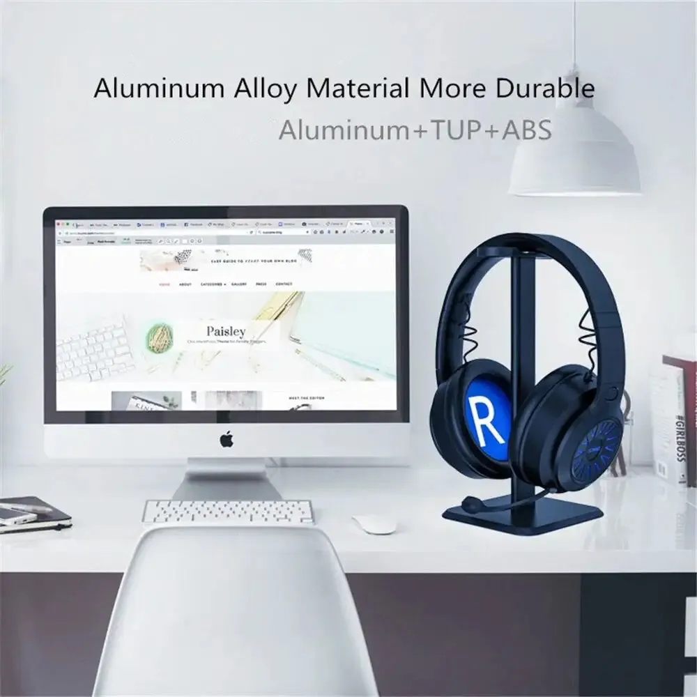 Aluminum Anti-slip Base Supporting Bar for All Size of Headphones