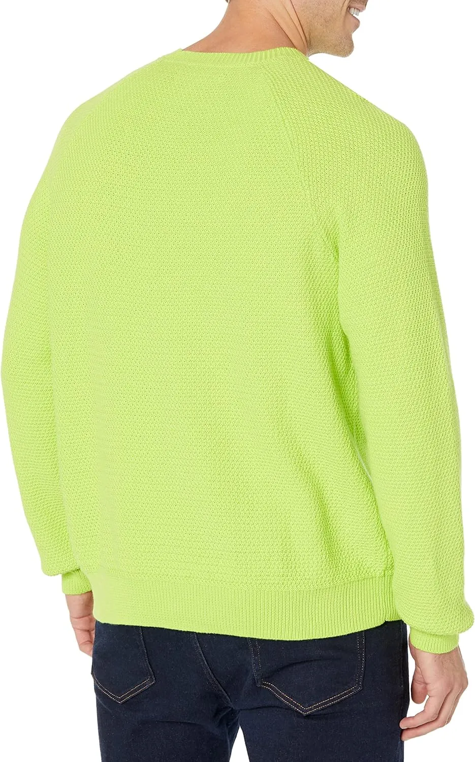 Amazon Essentials Oversized Crewneck Sweater for Men, Textured, Cotton