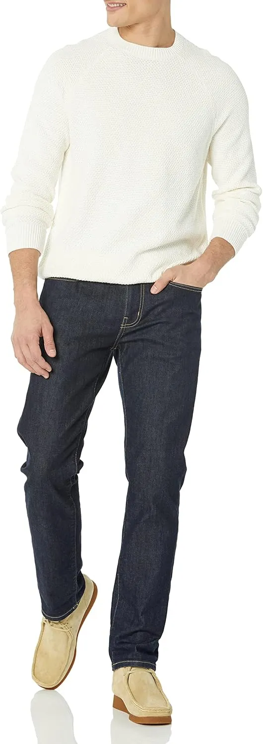Amazon Essentials Oversized Crewneck Sweater for Men, Textured, Cotton