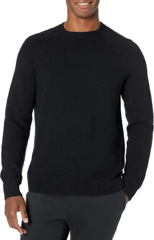 Amazon Essentials Oversized Crewneck Sweater for Men, Textured, Cotton