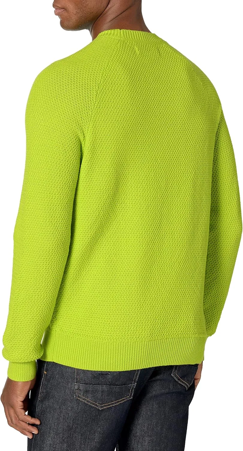 Amazon Essentials Oversized Crewneck Sweater for Men, Textured, Cotton