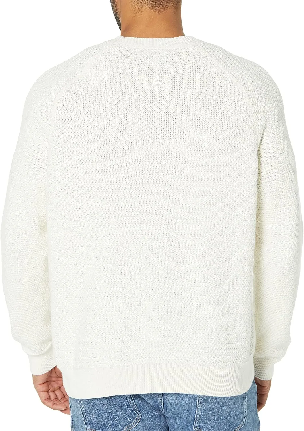 Amazon Essentials Oversized Crewneck Sweater for Men, Textured, Cotton