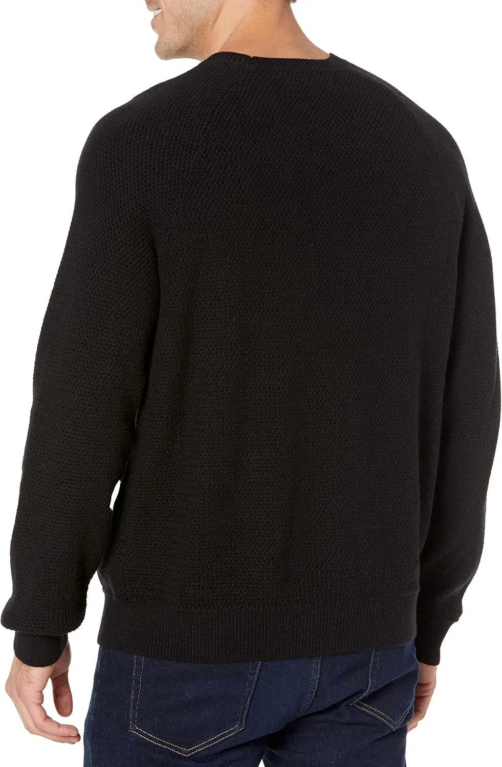 Amazon Essentials Oversized Crewneck Sweater for Men, Textured, Cotton