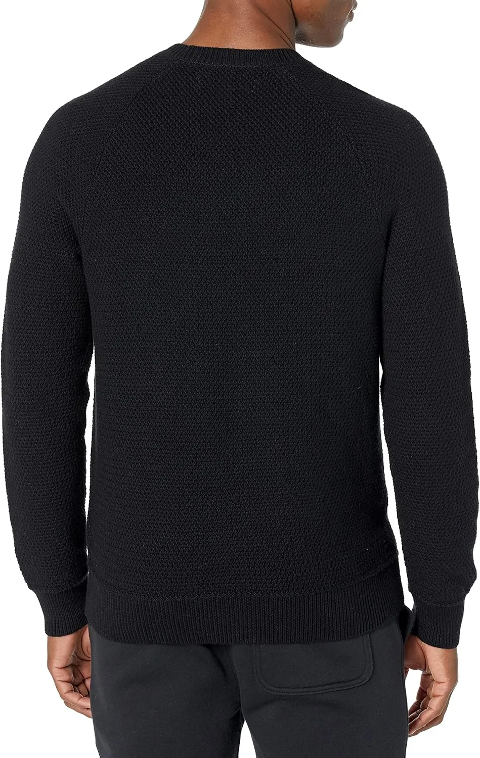 Amazon Essentials Oversized Crewneck Sweater for Men, Textured, Cotton