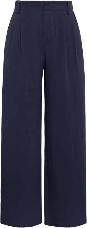 ANRILITA Linen Pants for Women High Waist Casual Flowy Pant Summer Wide Leg Trousers with Pocket