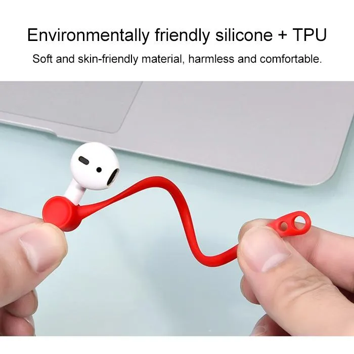 Anti-lost Wireless Headphones with Lanyard for Apple 1 / 2 - White