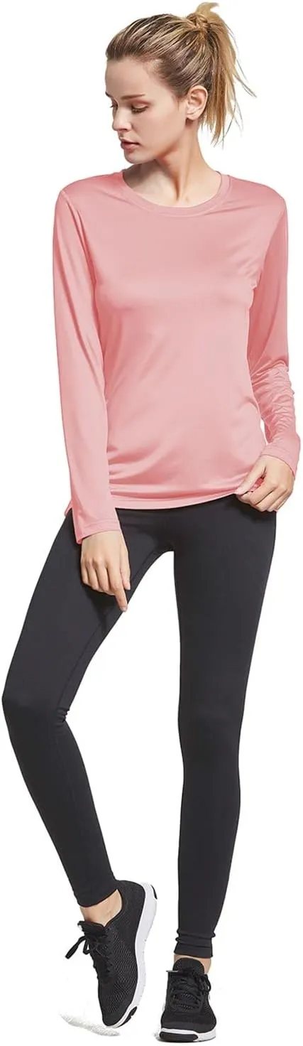 baleaf Long Sleeve Workout Tops for Women Running Athletic Shirts Active Quick Dry Lightweight Moisture Wicking