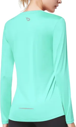 baleaf Long Sleeve Workout Tops for Women Running Athletic Shirts Active Quick Dry Lightweight Moisture Wicking