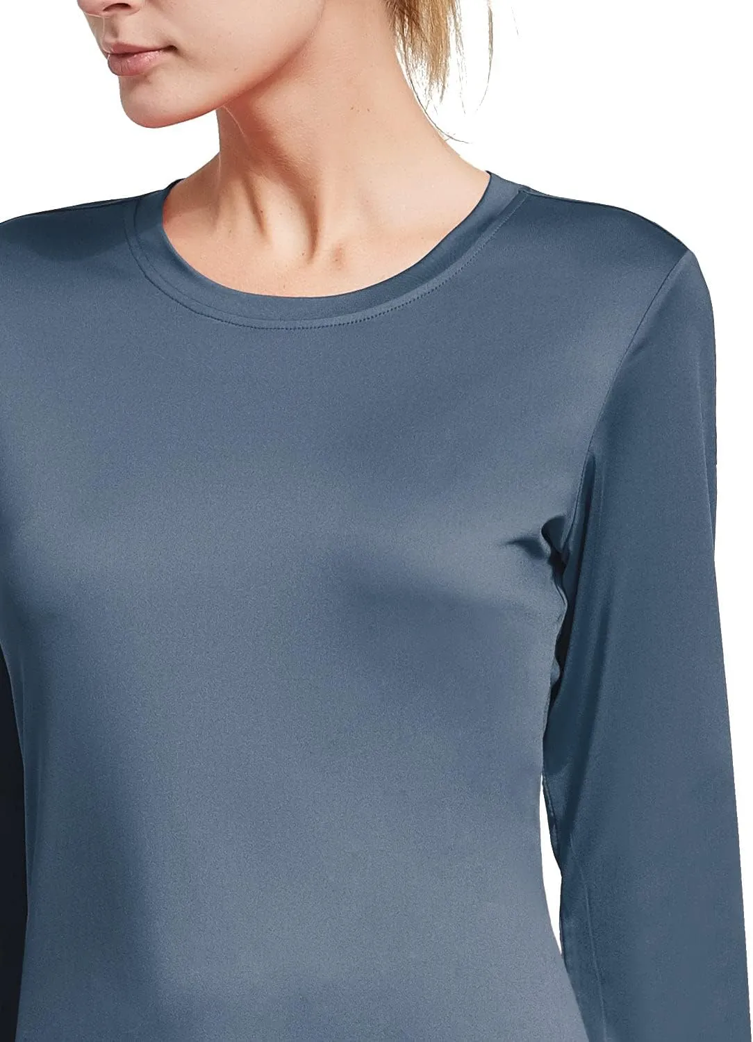 baleaf Long Sleeve Workout Tops for Women Running Athletic Shirts Active Quick Dry Lightweight Moisture Wicking