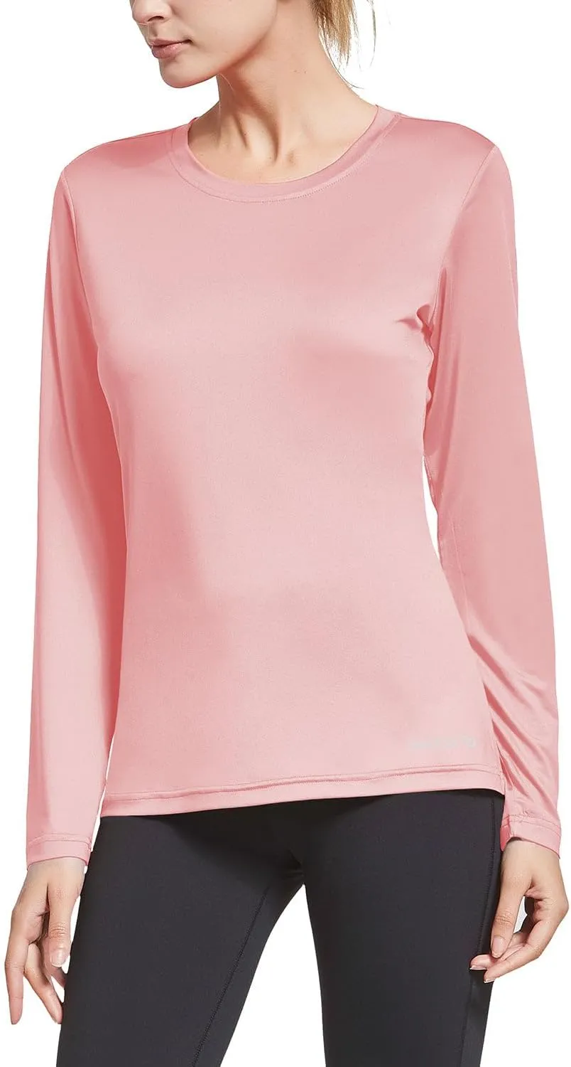 baleaf Long Sleeve Workout Tops for Women Running Athletic Shirts Active Quick Dry Lightweight Moisture Wicking