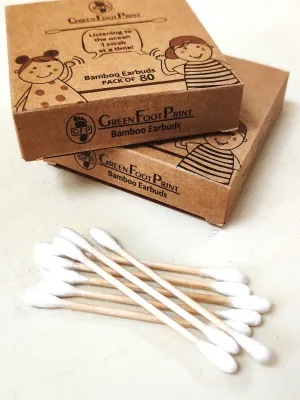 Bamboo Earbuds | Ear Swabs - Pack of 80 x 3