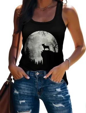 Beach Vacation Clothes for Women Sleeveless Graphic Tees Tank Tops 2025 Summer Casual Loose Fit Shirts Camisole