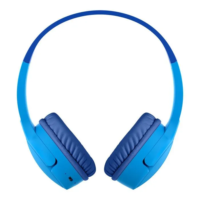 Belkin Sound Form Mini Headphones for Kids  Wireless 30Hr Battery - Blue
