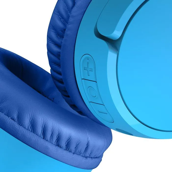 Belkin Sound Form Mini Headphones for Kids  Wireless 30Hr Battery - Blue