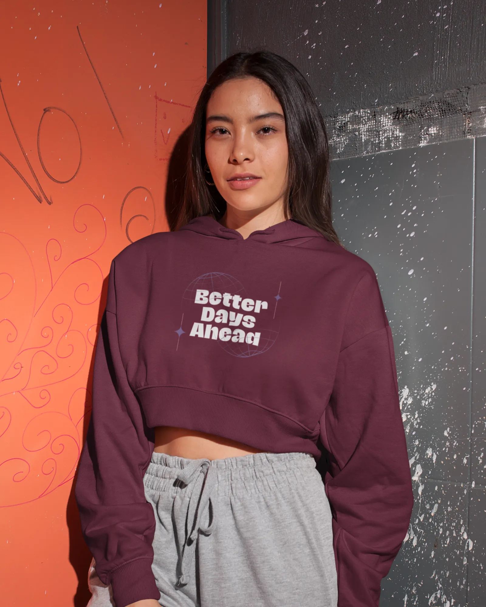 Better Days Ahead - Women's Crop Hoodies