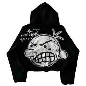 Black Wimpy Kid Hoodie - Oversized & Unisex Pullover
