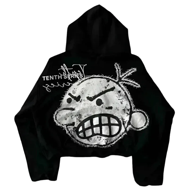 Black Wimpy Kid Hoodie - Oversized & Unisex Pullover